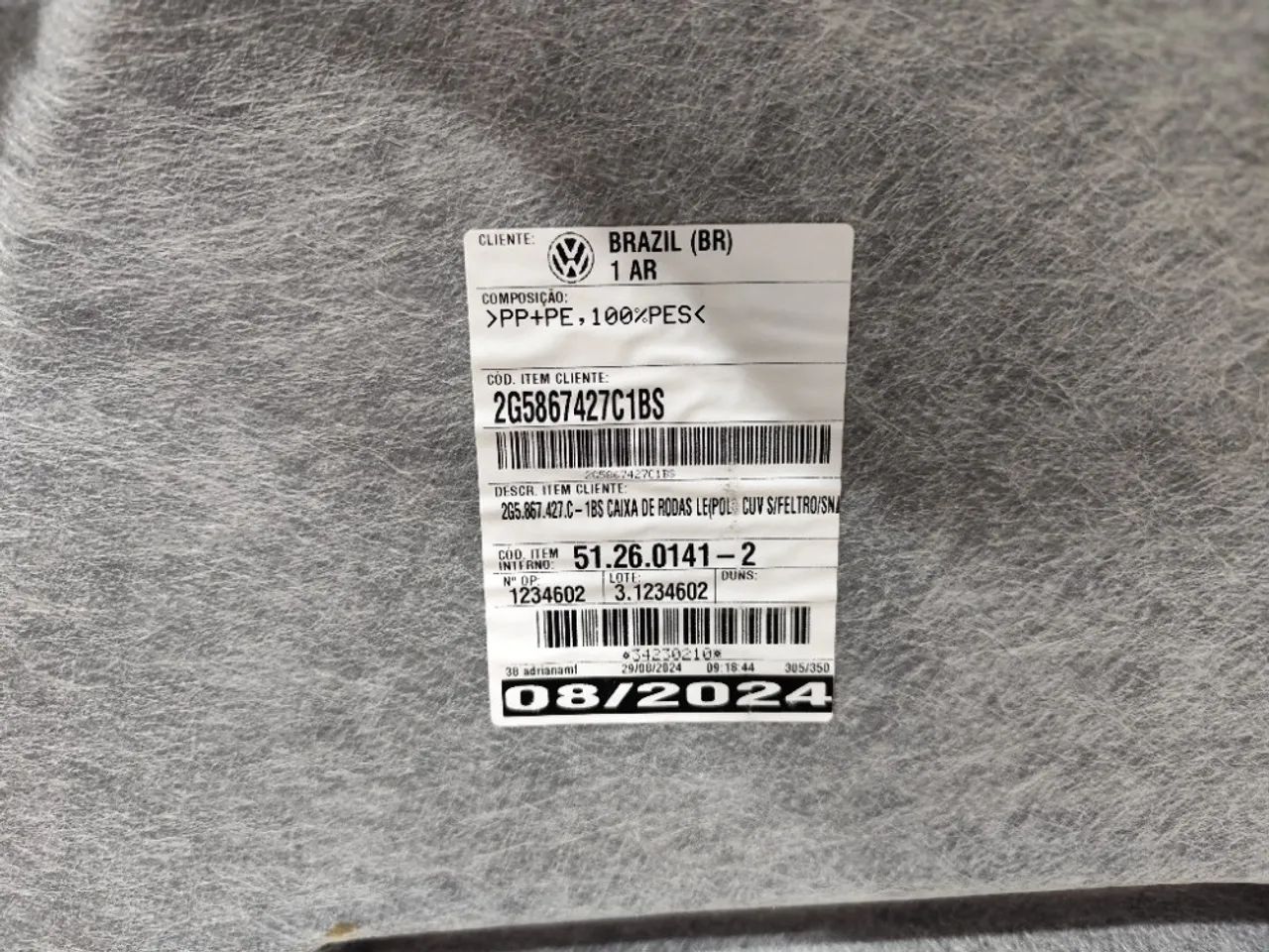 Forro Esquerdo Porta Malas Vw Nivus Highline 1.0 Tsi 2024 - Foto 6