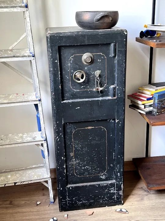 Cofre de metal decorativo vintage - Foto 2