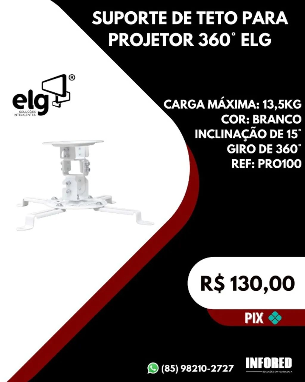 Suporte de teto para projetor 360° ELG
