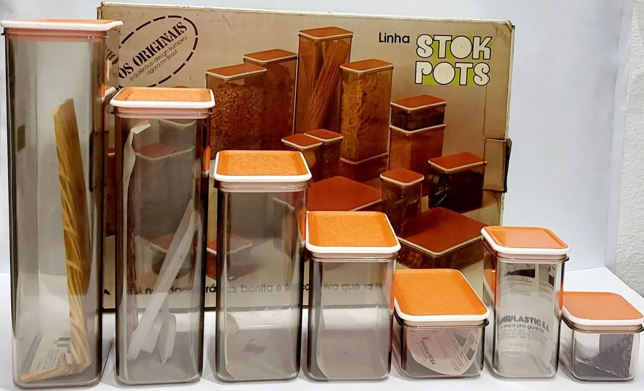 Conjunto de Potes Herméticos Stok Pots - Anos 80 - Foto 2