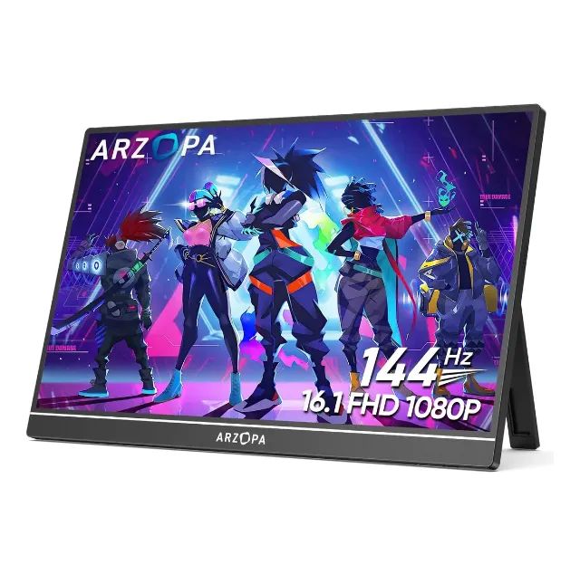 Monitor Portátil Arzopa 144hz Z1FC 16.1" Fhd 1080p Gamer IPS