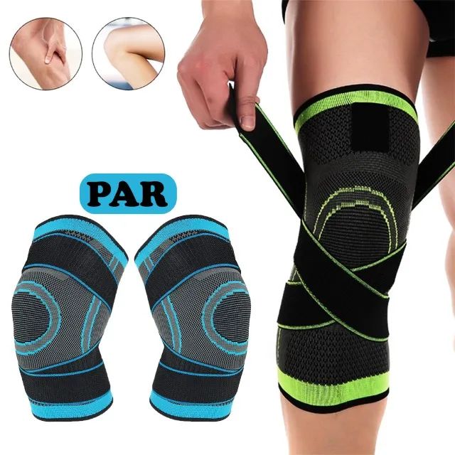 Kit 2 Joelheira Compressão Articulada Proteção Ortopédica - Foto 5
