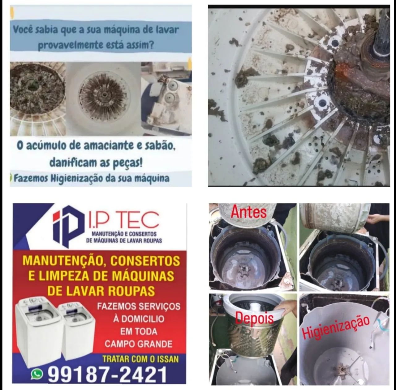 Conserto e higienização de  Máquinas de lavar roupas em geral - Foto 4