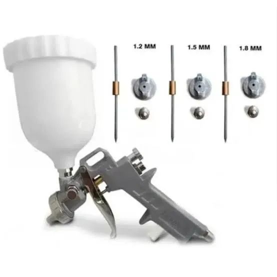 Pistola de Pintura com Bicos Intercambiáveis