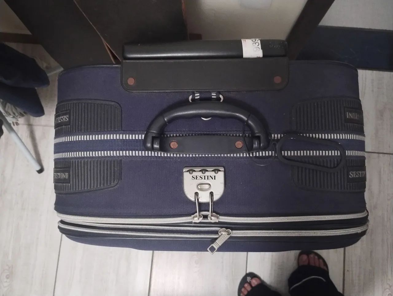 Mala grande de Viagem Sestini Azul - Foto 2