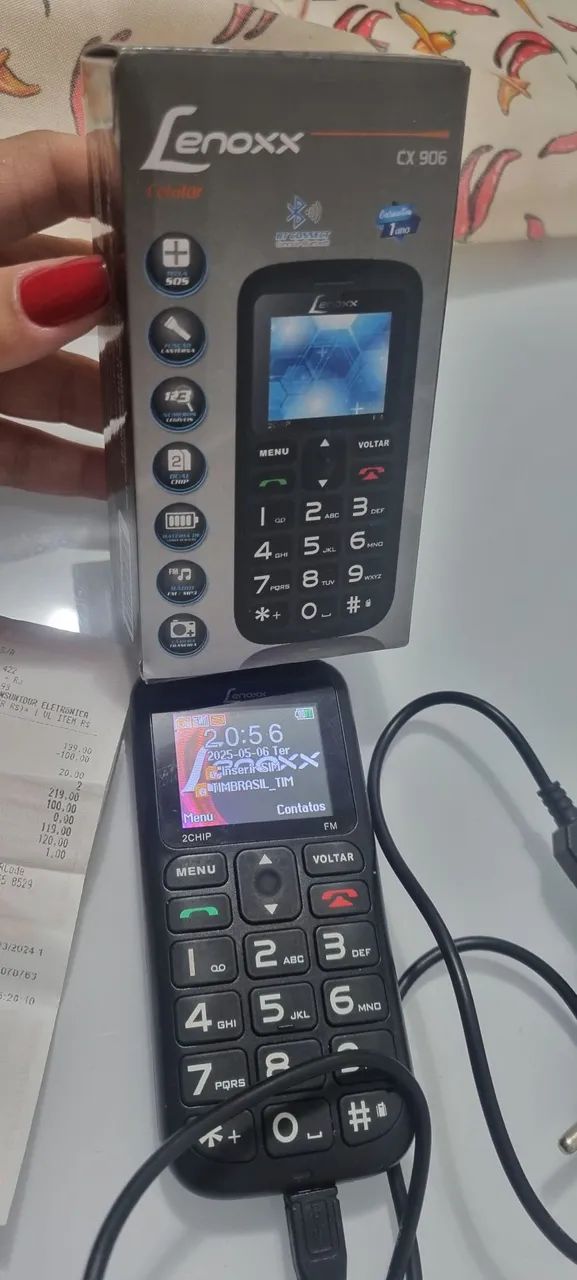 Celular Lenoxx para idoso - Usado 2X