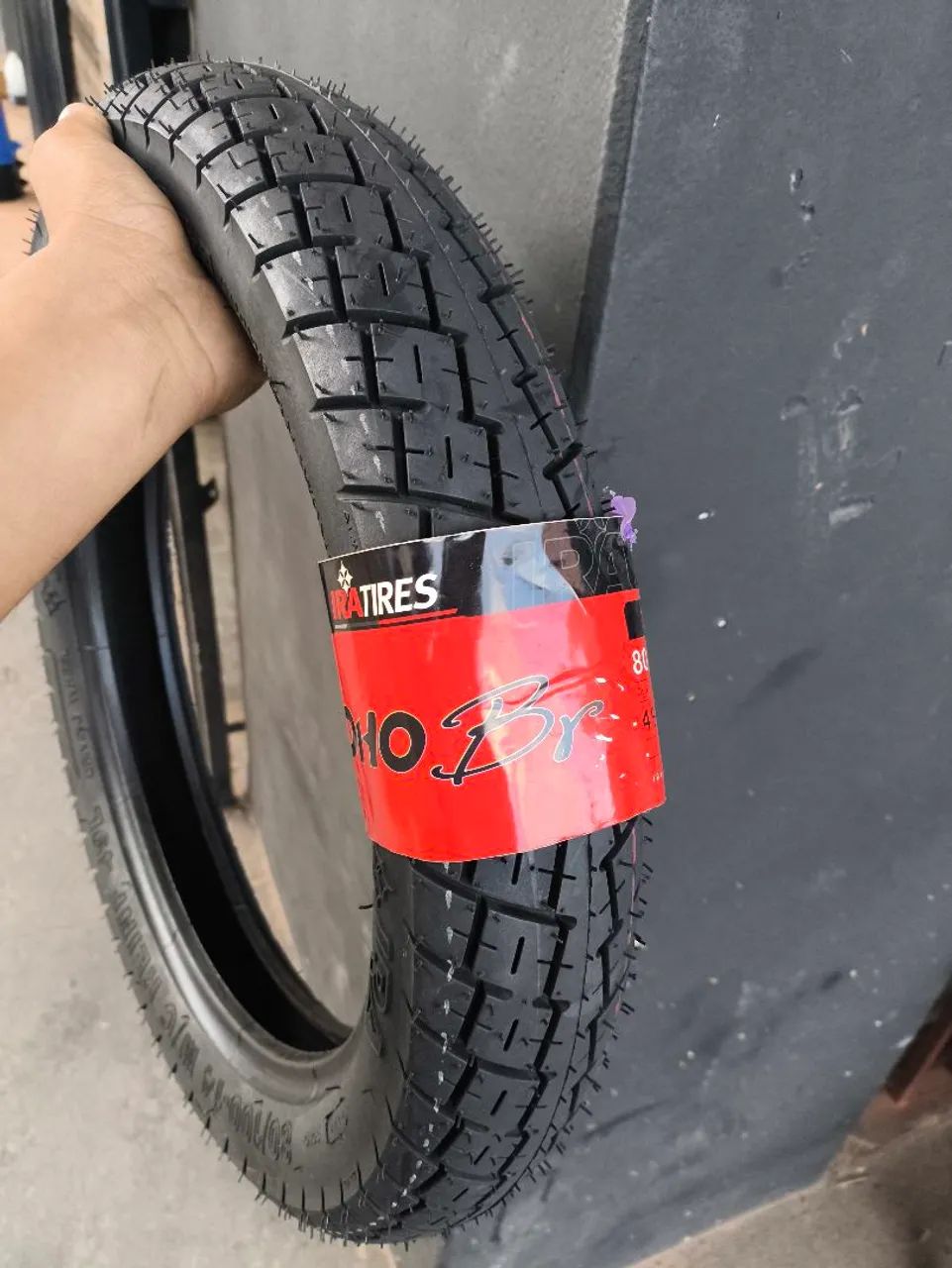 Pneu 80/100/14 traseiro BIS/POP- NOVO