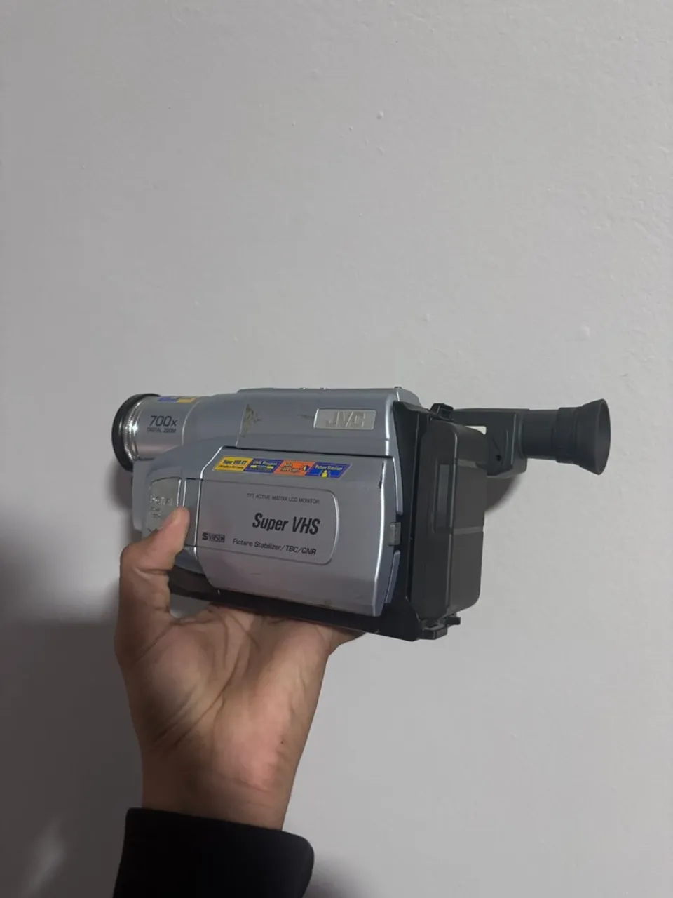 CÂMERA FILMADORA HANDYCAM JVC VHS (FUNCIONANDO porém tem que limpar a entrada de fita)