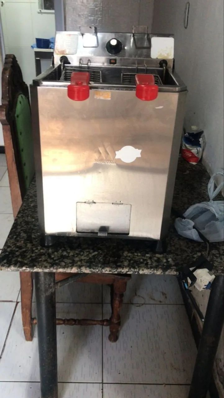 Fritadeira Industrial - Dupla 15 litros valor 1.500 - Foto 4