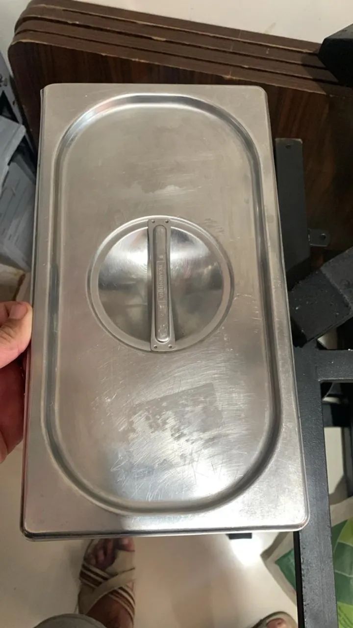 Recipiente Gastronômico 1/3 150mm Inox com tampa - Tramontina - Foto 2