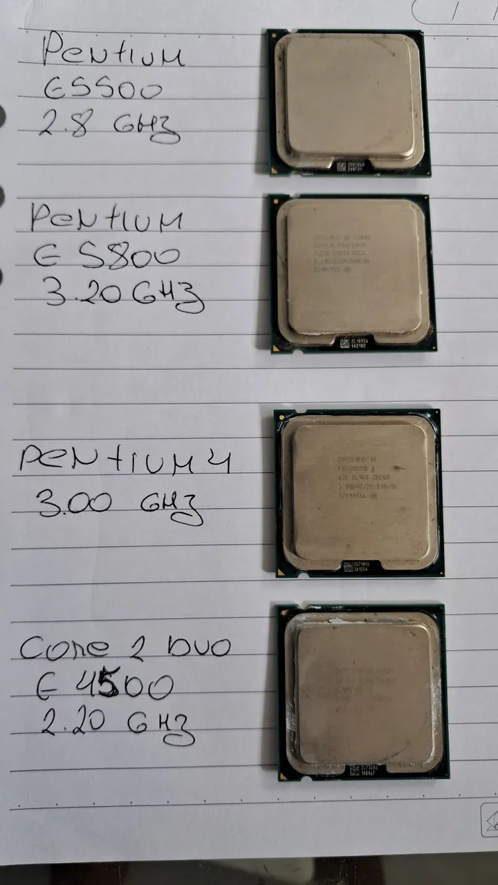 Processadores Intel Pentium e Core 2 Duo