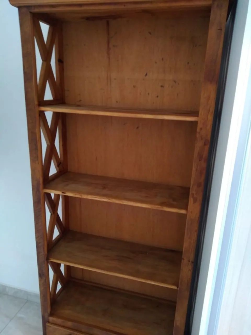 Estante Rustica de Madeira Maciça64962140981890122