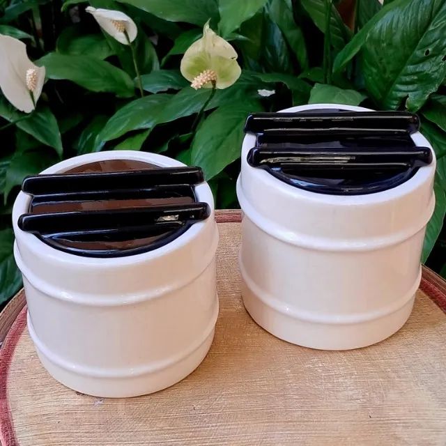 2 Potes em Cerâmica com Tampa - Foto 5