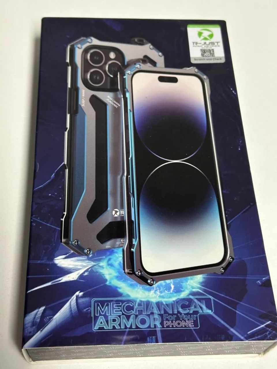 Capa R-JUST Mechanical Armor para iPhone 15 pro max - Foto 3