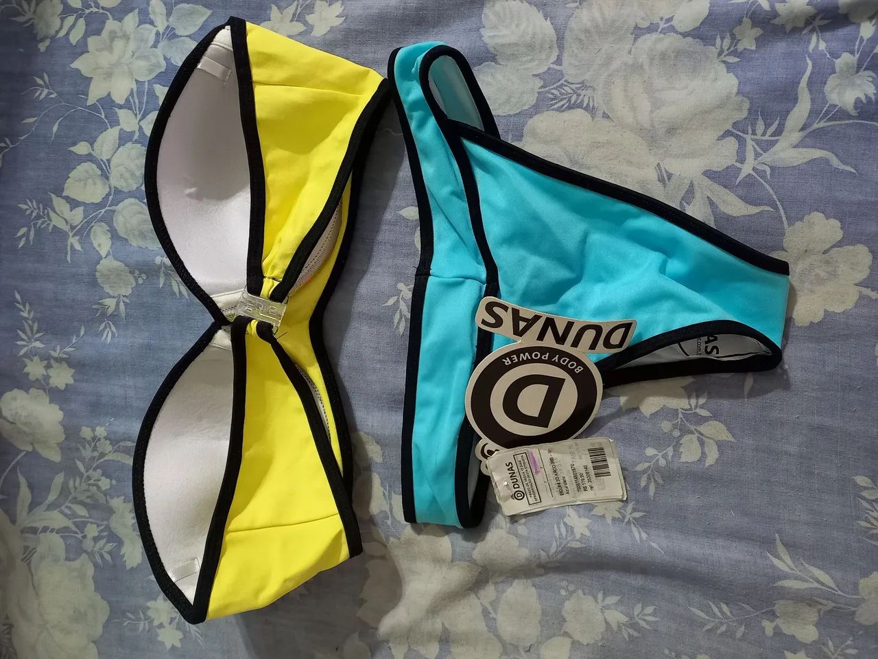 Biquini Colorido Color Block Neon M - Foto 2