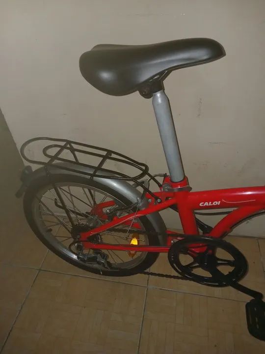 BIKE DOBLAVEL CALOI ARO 20 SEMI NOVA VERMELHA IMP. - Foto 3