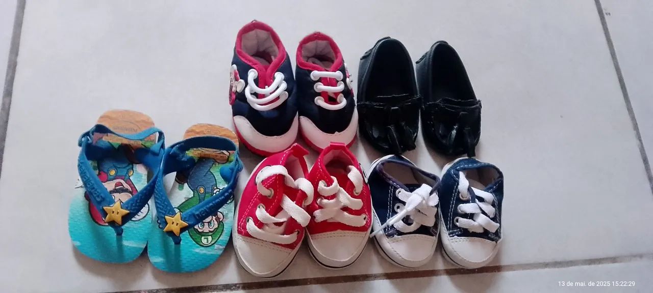 Sapatos para Bebê - Pacote com 5 pares - Foto 2