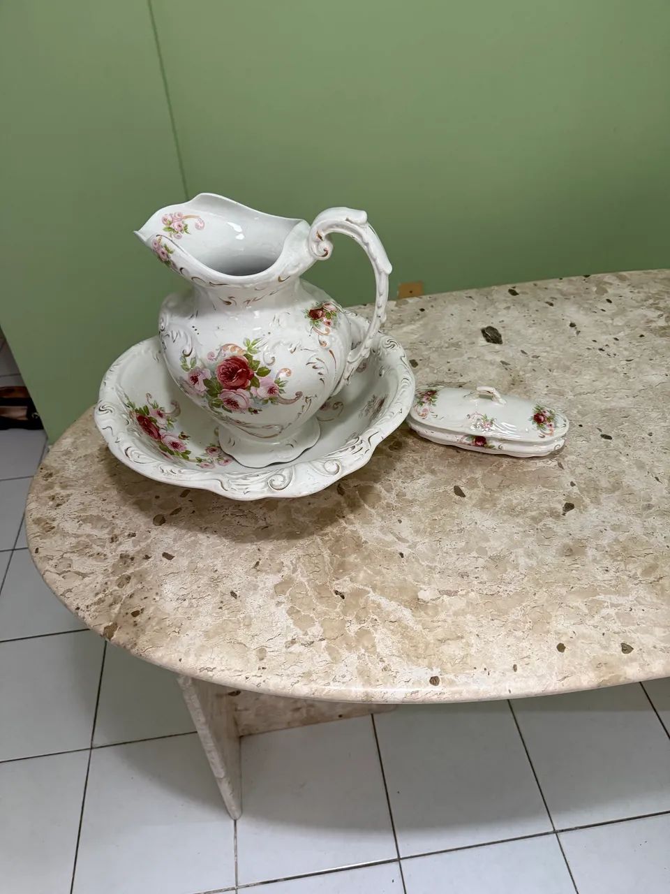Lindo conjunto para decoração, colecionador peça antiga