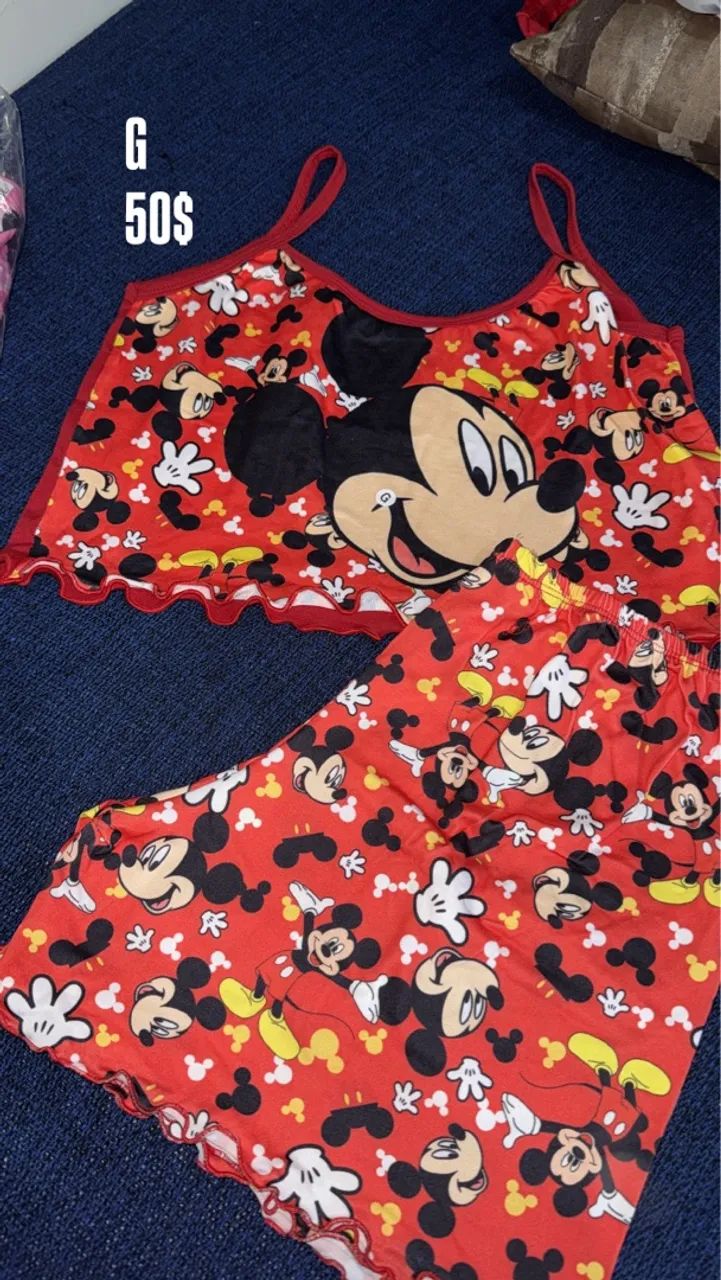 Conjunto Pijama Stitch - Tamanho G - Foto 4