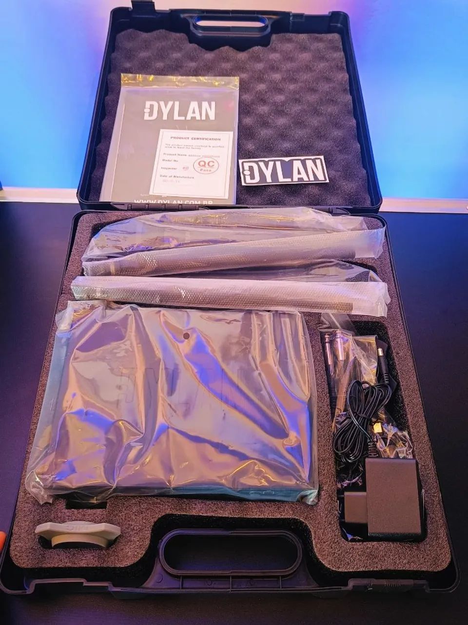 Microfone Duplo Sem Fio Dylan Recarregável QS-5  - Foto 5