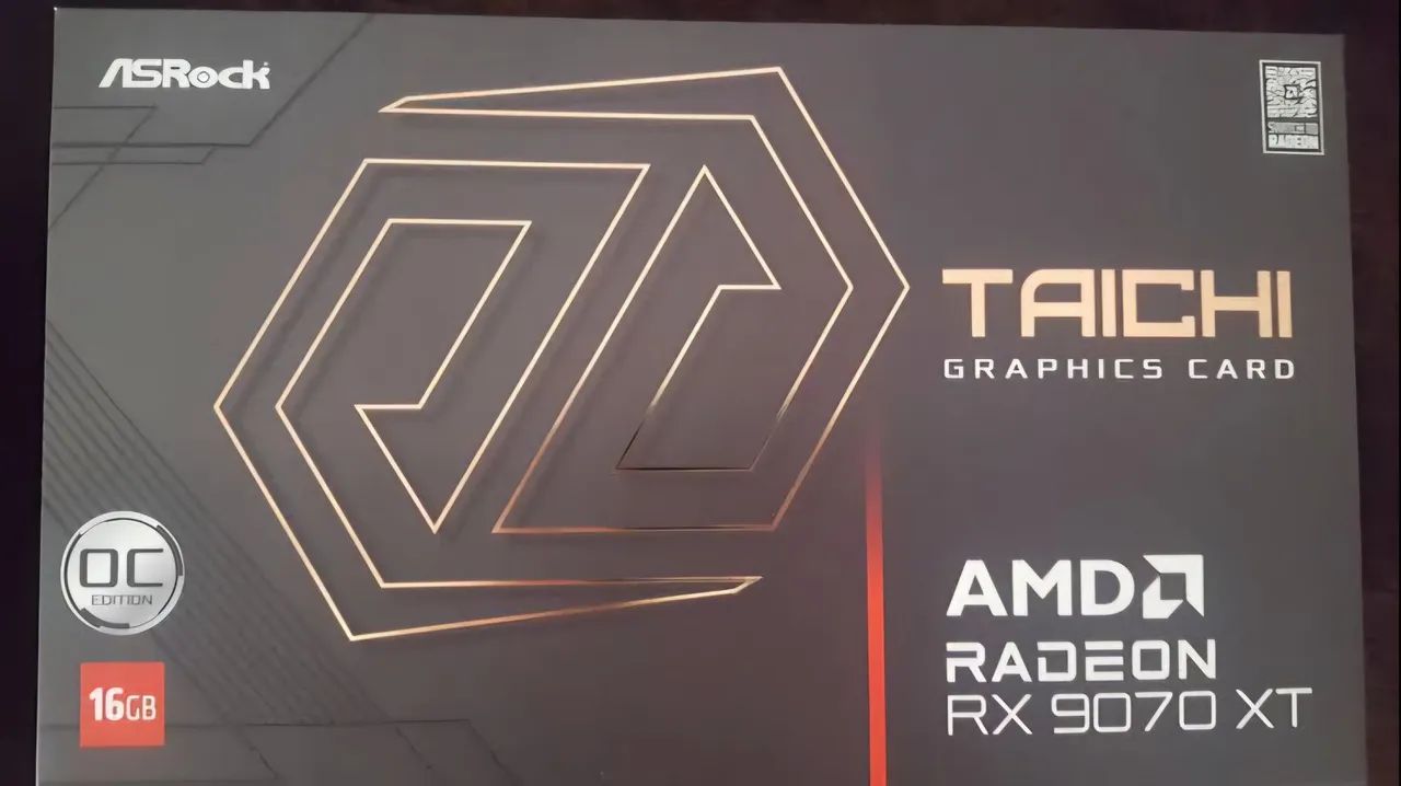 Placa de Vídeo ASRock Radeon RX 9070 XT - Taichi OC 16GB NOVA LACRADA