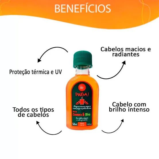 Óleo de Cenoura e Oliva Pingá! Jola 50ml - Foto 2