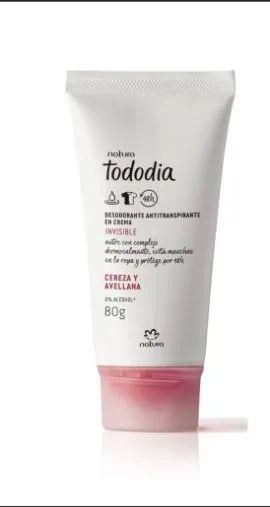 Desodorante Antitranspirante em Creme Tododia Cereja e Avelã 80g - Natura