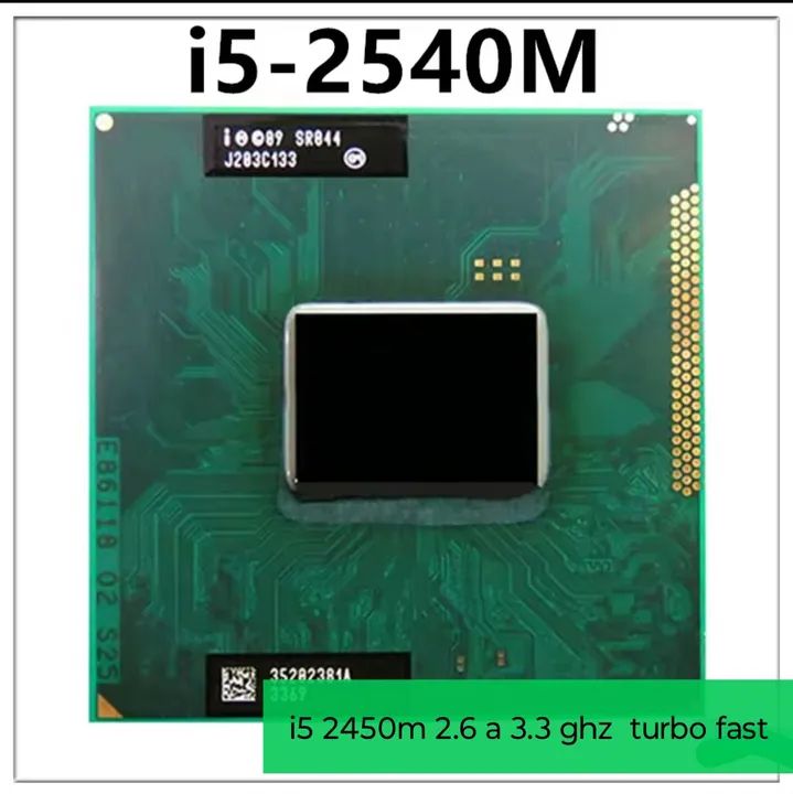 Processador i5 2540m pentium 2.6 ghz c turbo fast 3.3 gbz