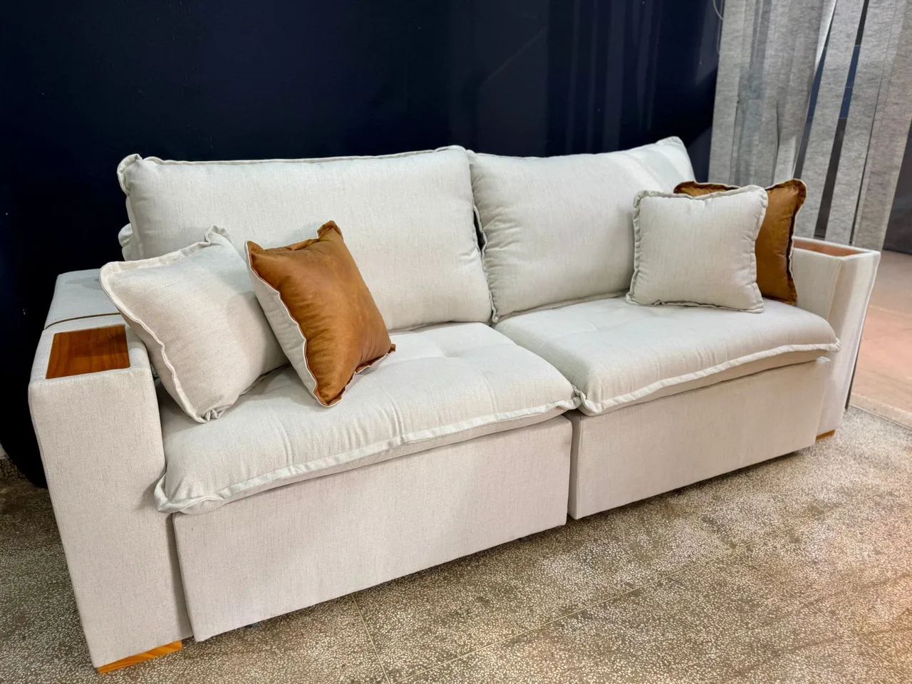 Sofá cama de linho  - Foto 3