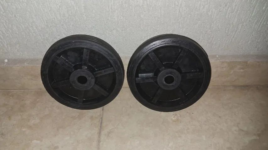 Par de rodas 7/8 para carrinhos de carga