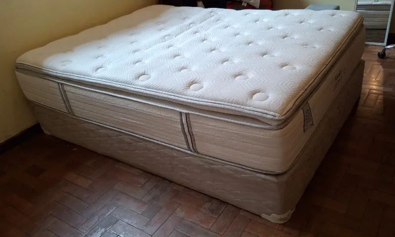 Cama Box + Colchão mola ensacada (novíssimo) - Foto 2