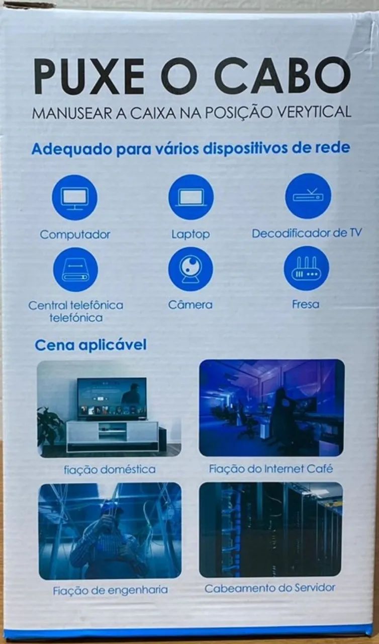 Vendo 299,00 Cabo LAN - CAT5 - Bobinas 305 mts  Profissional  - Foto 2