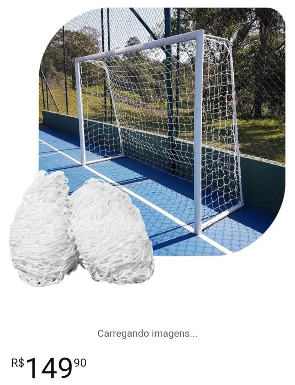 PAR DE REDES VENDO .Futebol Completa com Rede, para futsal e sintética