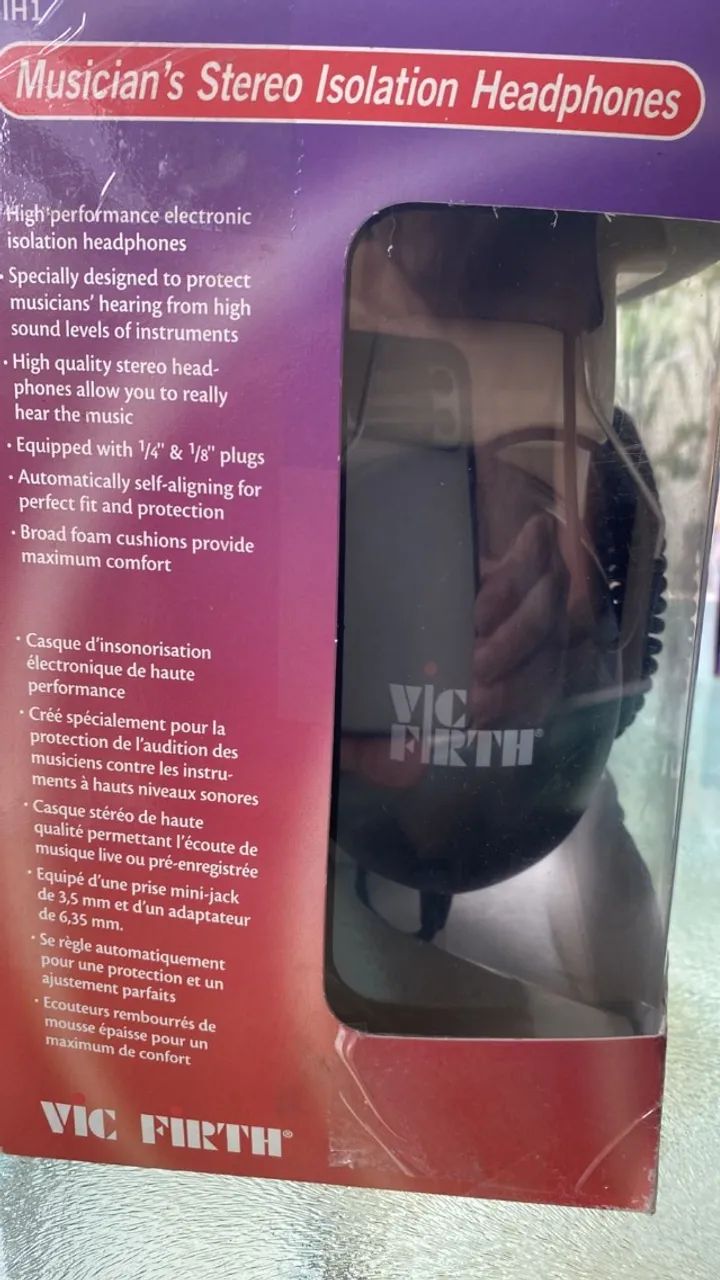 HEADPHONE VIC FIRTH  SIH1 P/ BATERISTA - Desenhado por ROD MORGENSTEIN - Foto 5