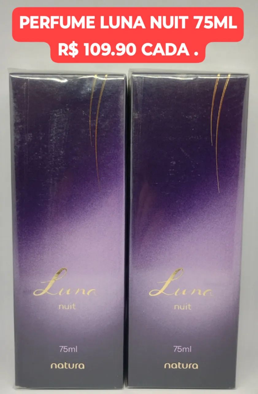 LANÇAMENTO PERFUME LUNA NUIT 75ML R$ 109.90 CADA 