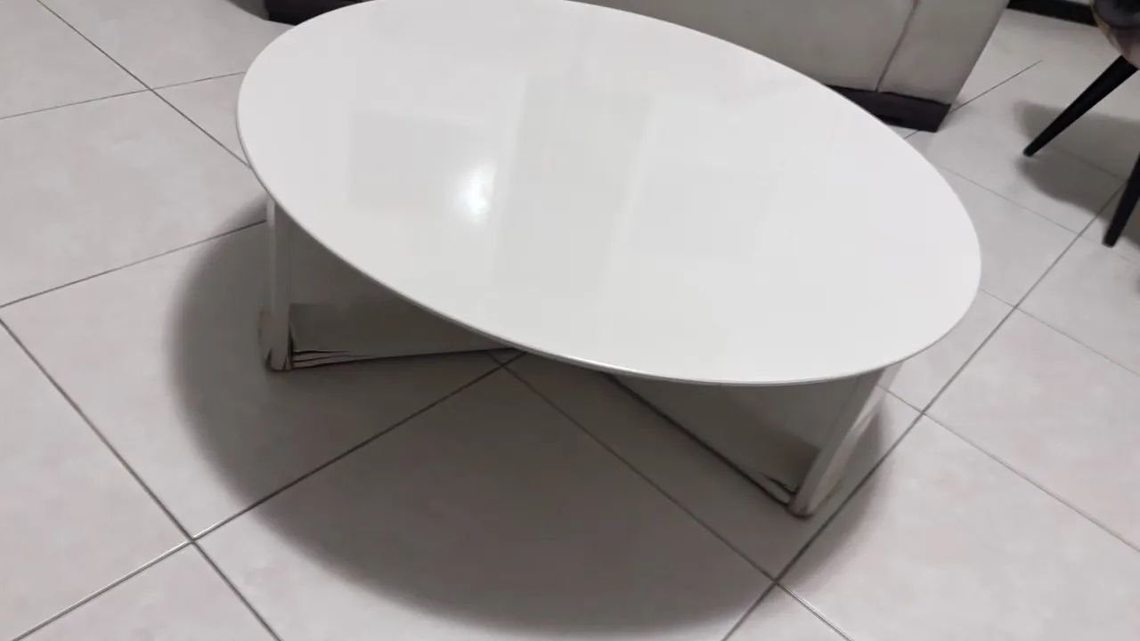 Mesa de centro laqueada/branca - Foto 5
