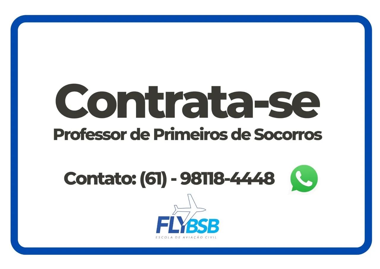 Contrata-se professor de primeiros socorros