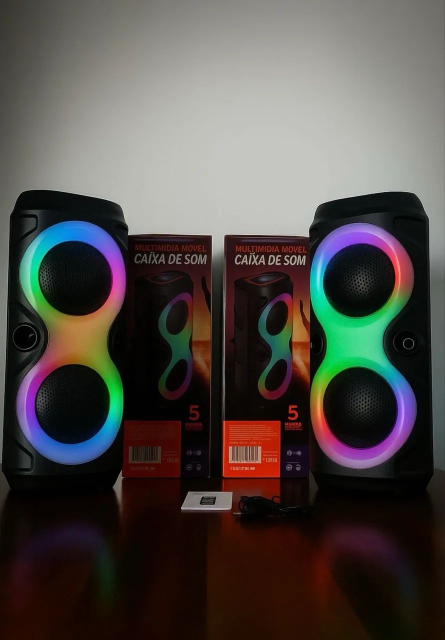 Caixa de Som Bluetooth 50w Nova