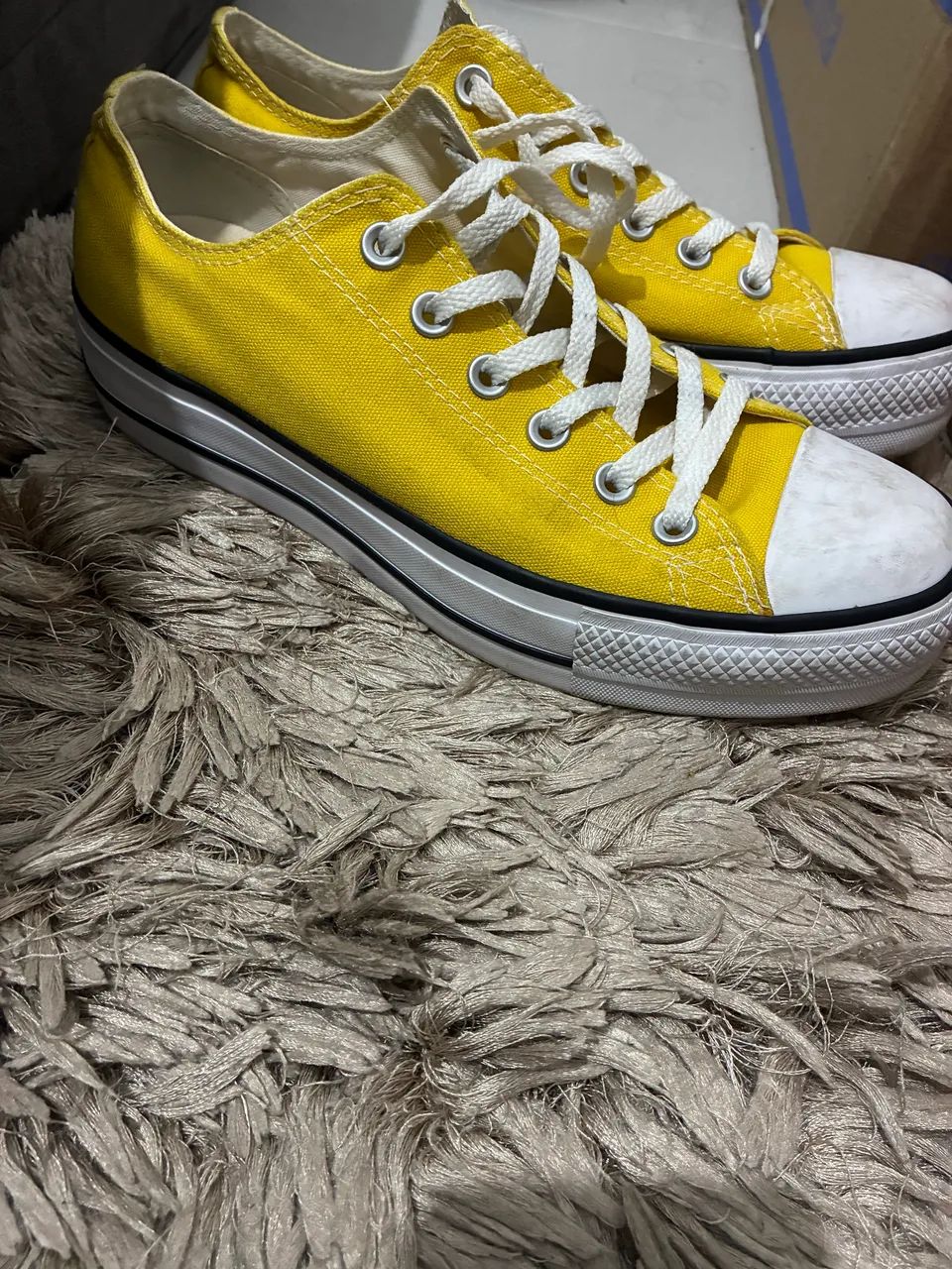 tênis converse all star cano baixo amarelo 38 - Foto 3