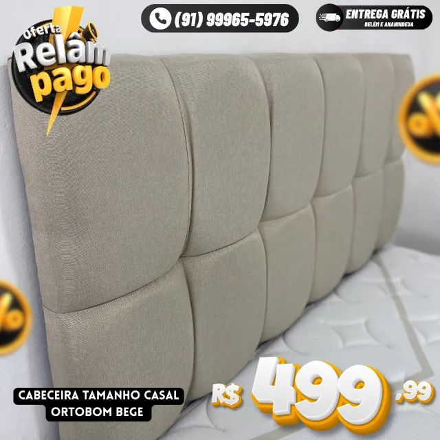 Cabeceira Tamanho Casal Ortobom Mega Oferta