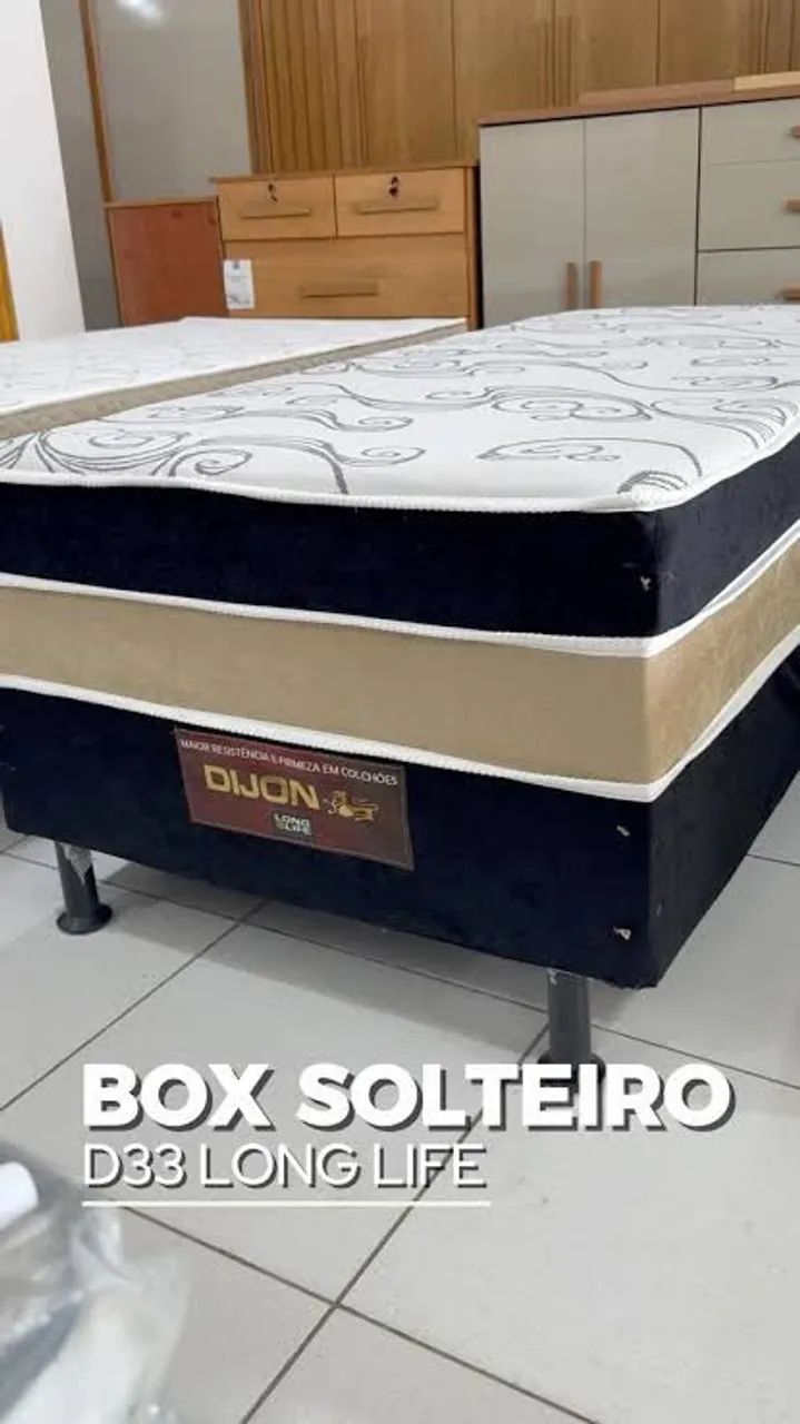 Cama box solteiro Dijon espumas d33 / pague na entrega  - Foto 2