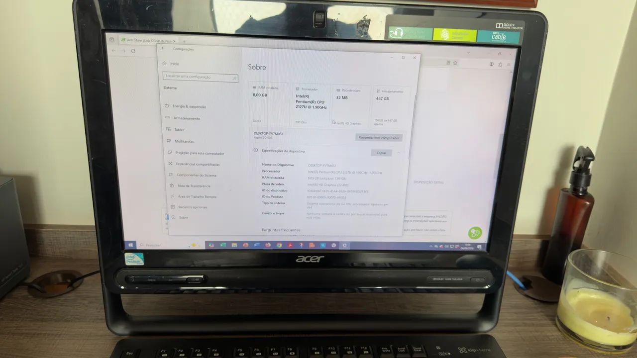 Desktop Acer  Intel + 8GB RAM + SSD 480GB - Foto 2
