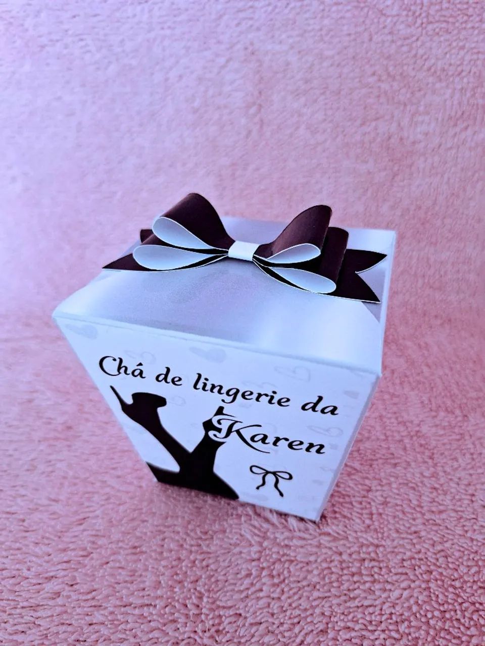 Chá de lingerie - Caixinhas personalizadas lembrancinha  - Foto 2