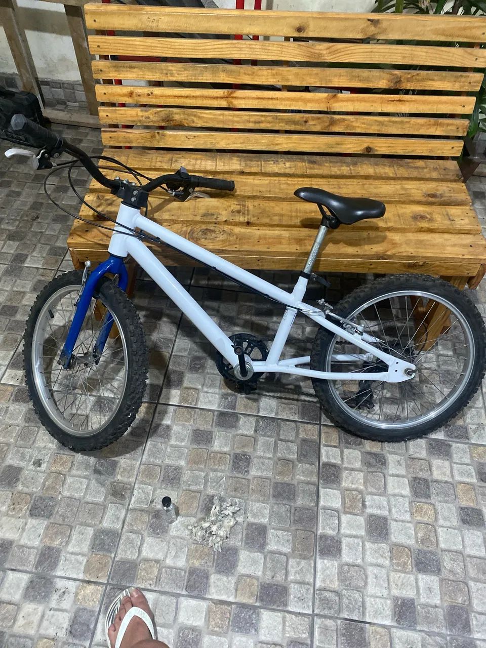 Bicicleta RockRider Branca com 6 marchas - Foto 3