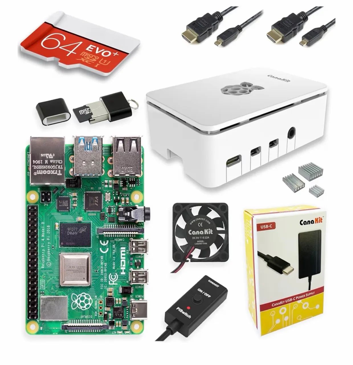 VENDO 02 Kits Raspberry Pi 4 - 8GB RAM | Kit CanaKit Completo