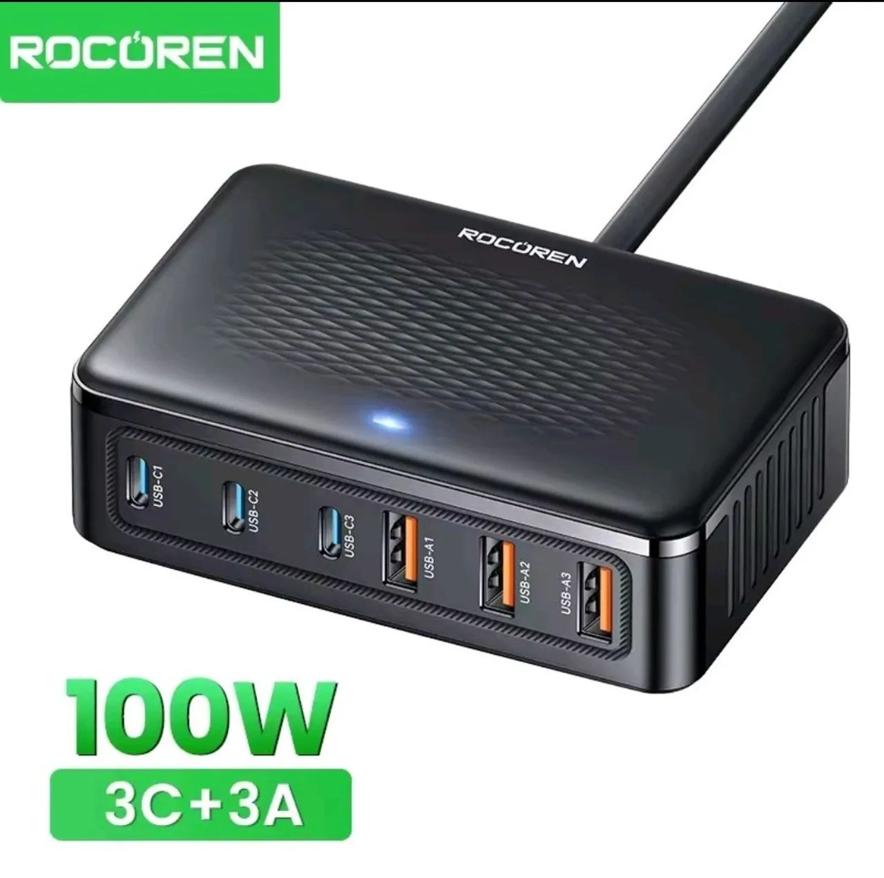 Carregador de Bancada 4 Portas USB 100w
