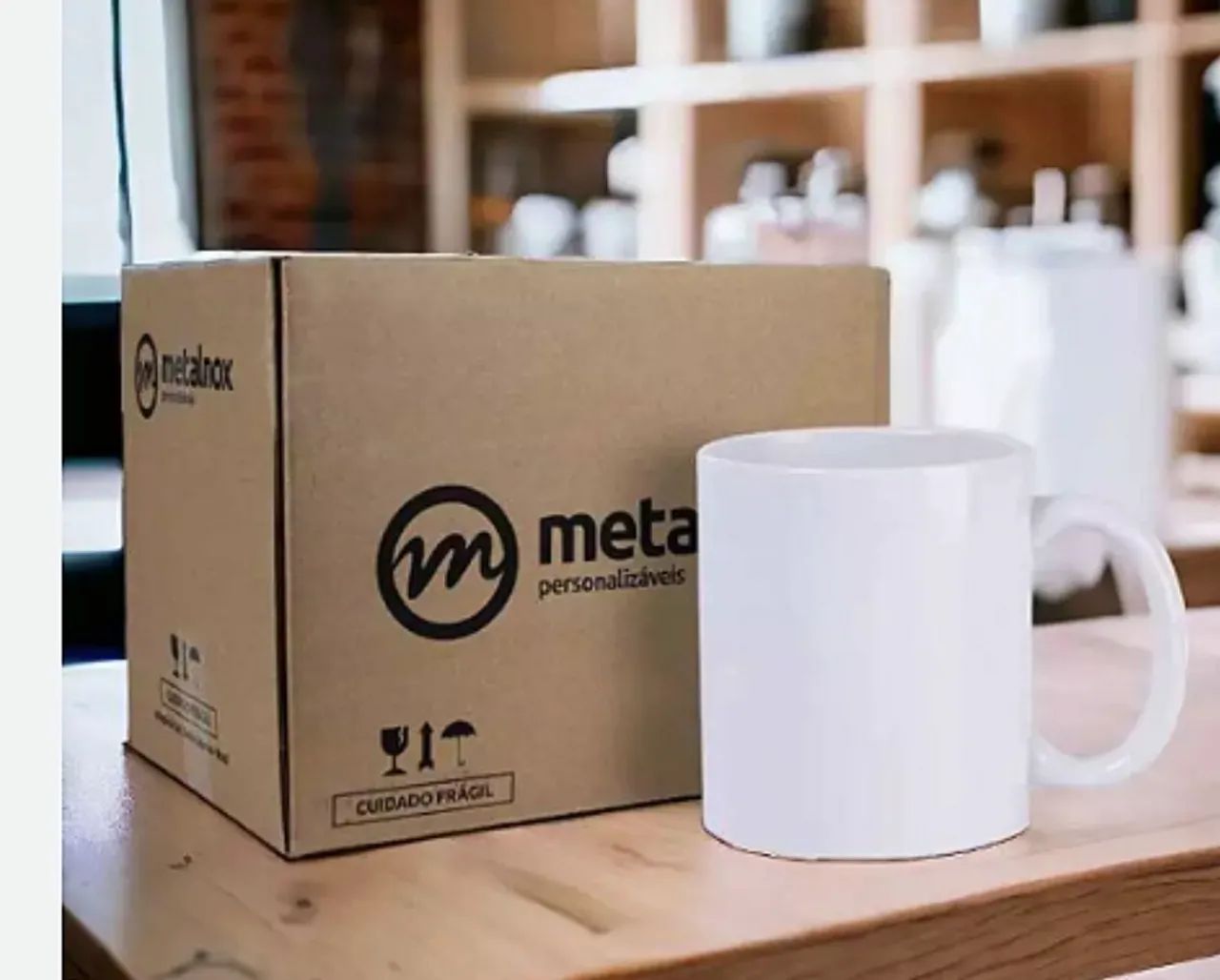 Cx36 Caneca Branca P/ Sublimação Metalnox 