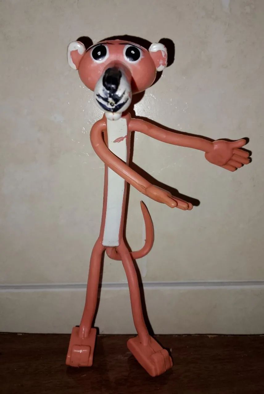 Boneco pantera cor de rosa Geoffrey 1979