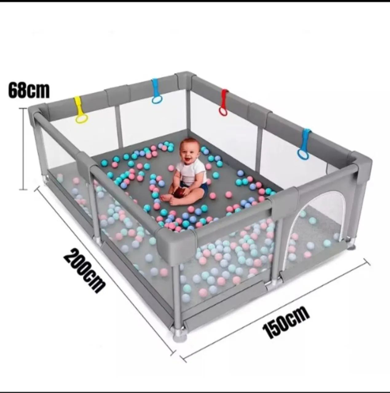 Cercadinho de bebê gigante com objetos extras 