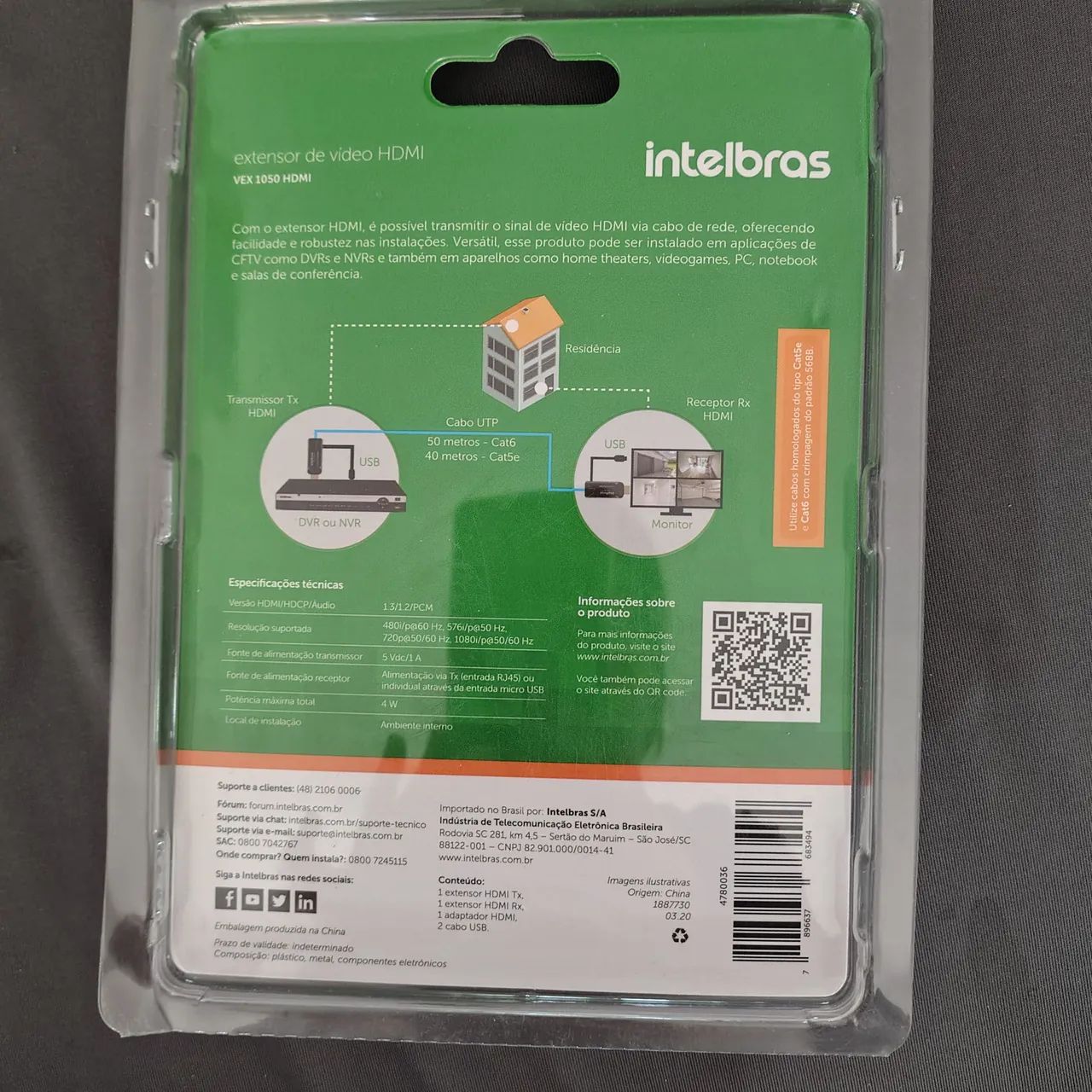 Extensor de vídeo HDMI VEX 1050 Intelbras  - Foto 2